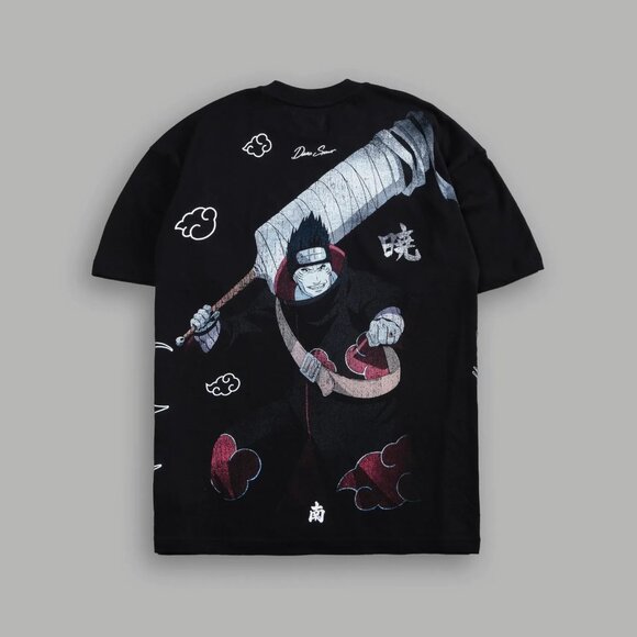 Darc Sport Kisame Akatsuki “Side By Side” Oversized Tee in Black - Picture 2 of 4